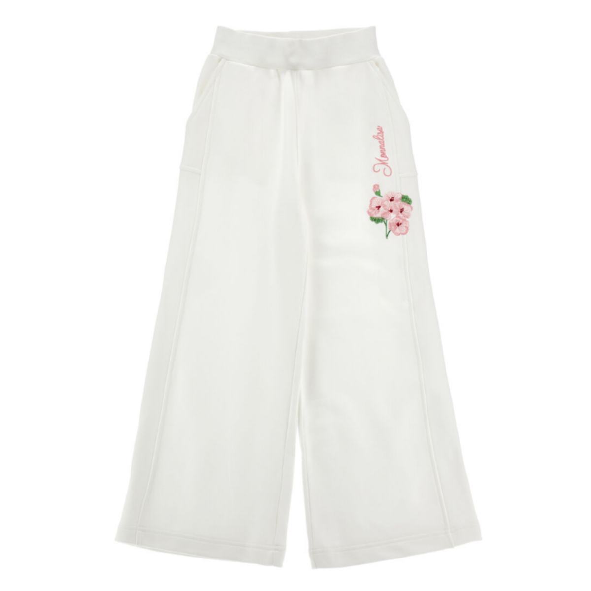 White Wide-Leg Trousers