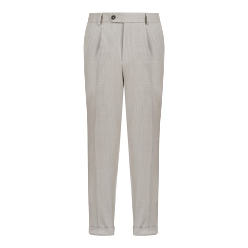 Camel Beige Tailored Trousers