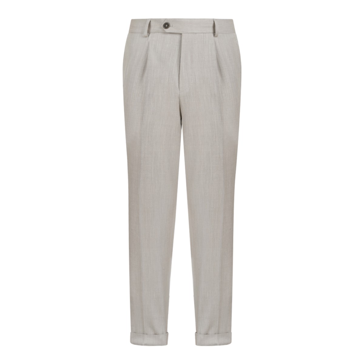 Camel Beige Tailored Trousers