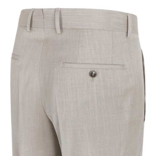 Camel Beige Tailored Trousers