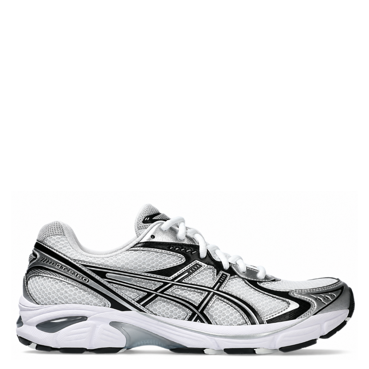 White and Silver Running Sneakers