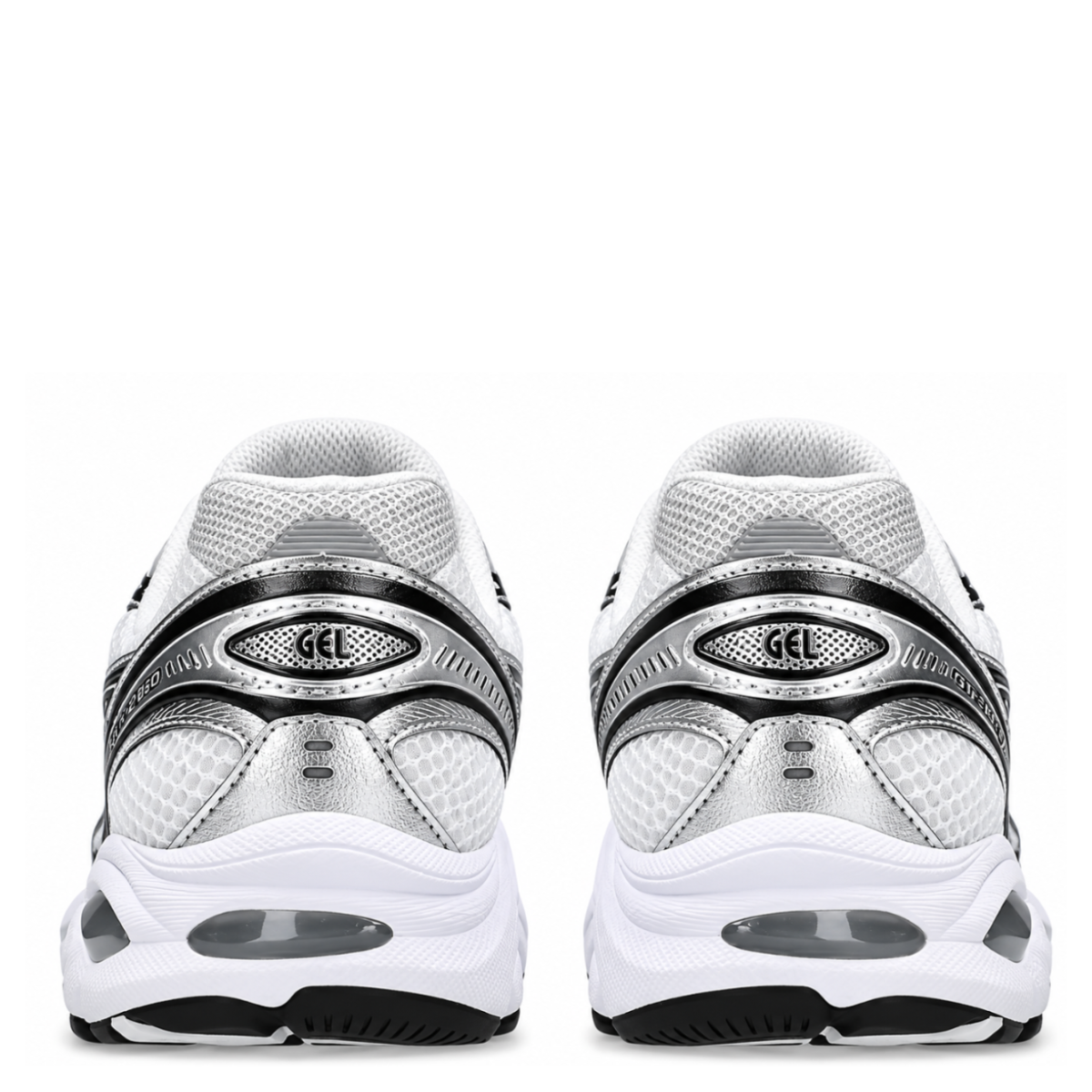 White and Silver Running Sneakers
