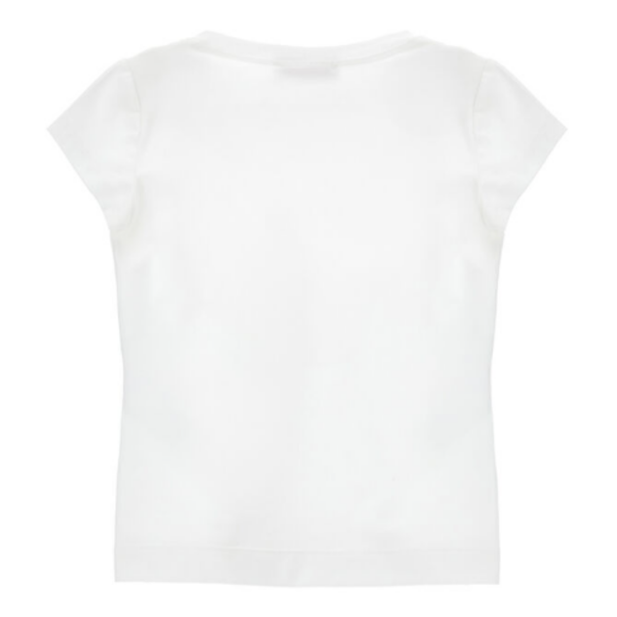 White Logo Print T-Shirt