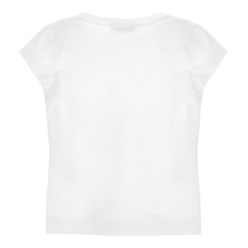 White Logo Print T-Shirt