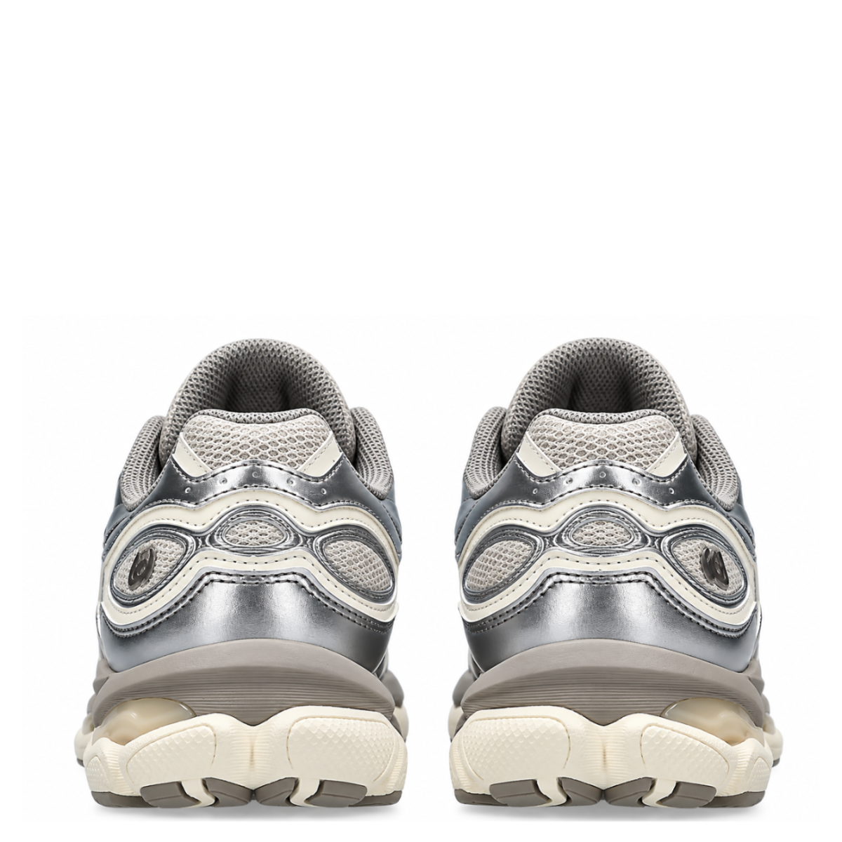 Silver Metallic Running Sneakers