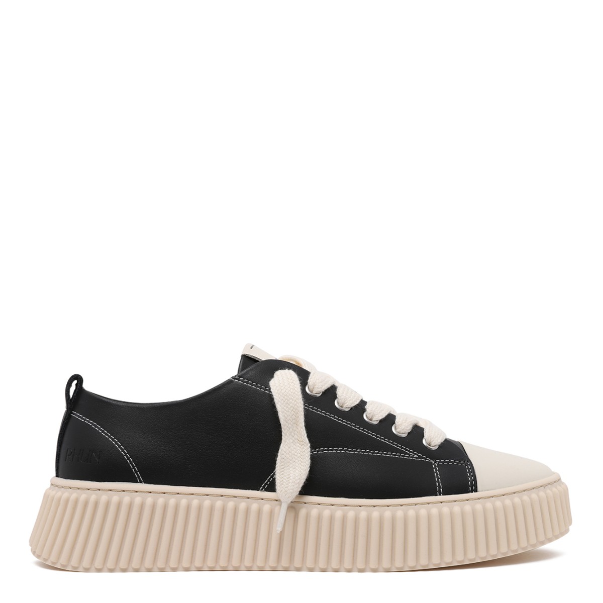 Black Low-Top Platform Sneakers