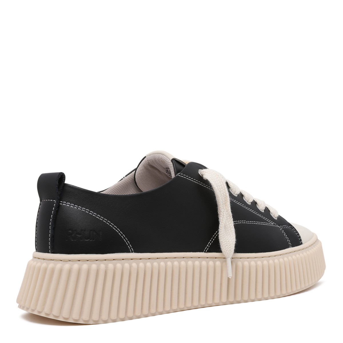 Black Low-Top Platform Sneakers
