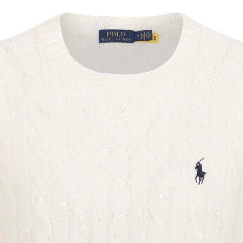 Ivory Cable-Knit Sweater