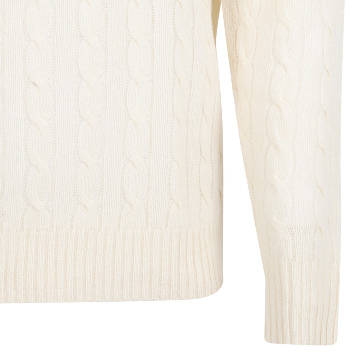 Ivory Cable-Knit Sweater