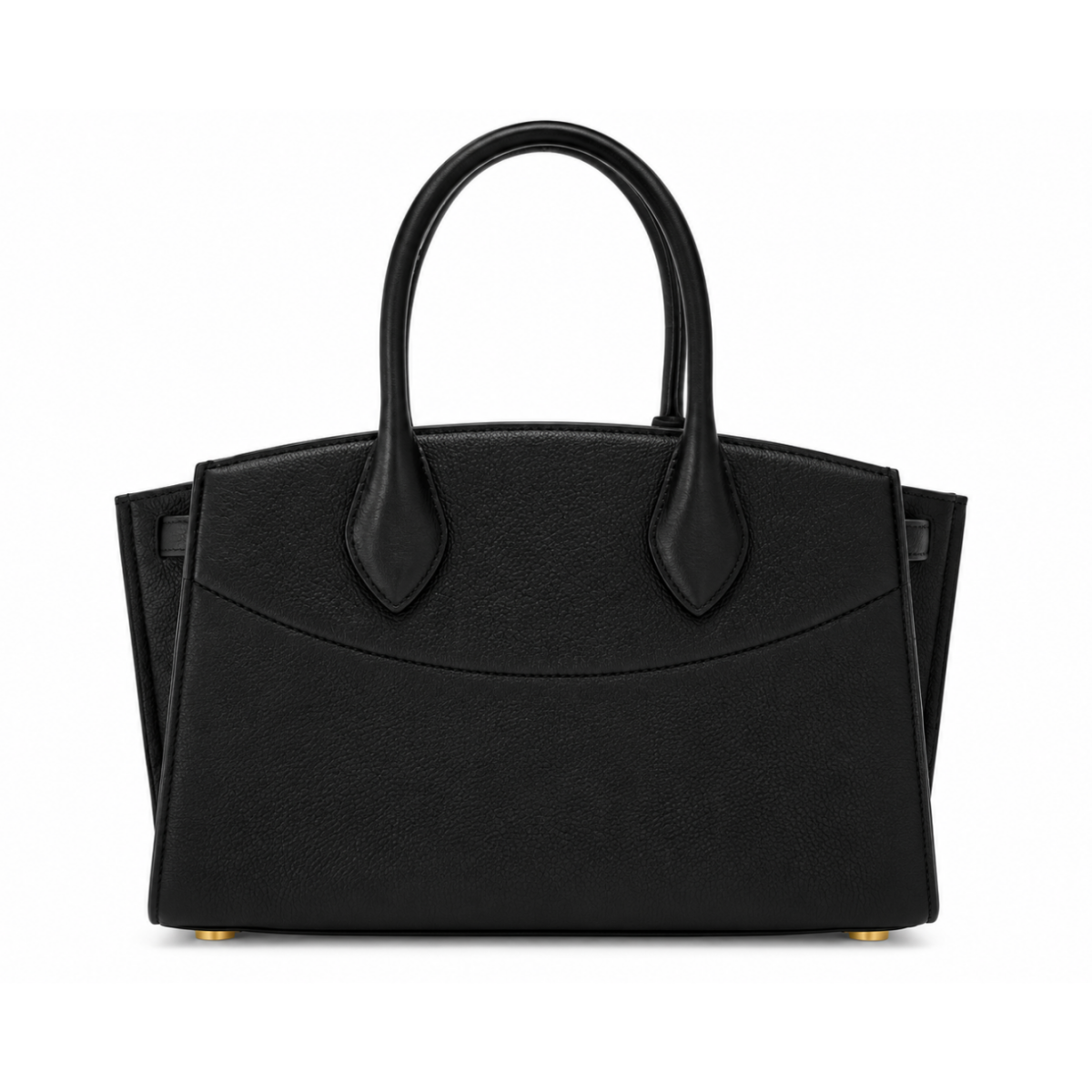 Black Leather Tote Bag