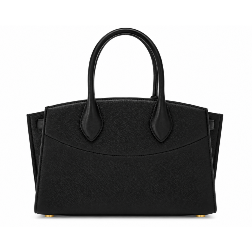 Black Leather Tote Bag