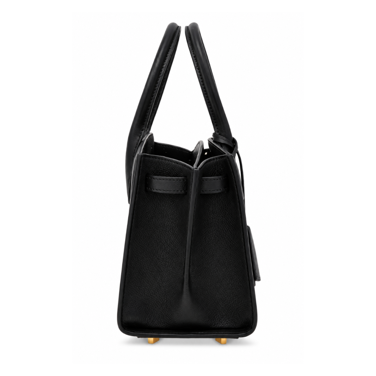 Black Leather Tote Bag