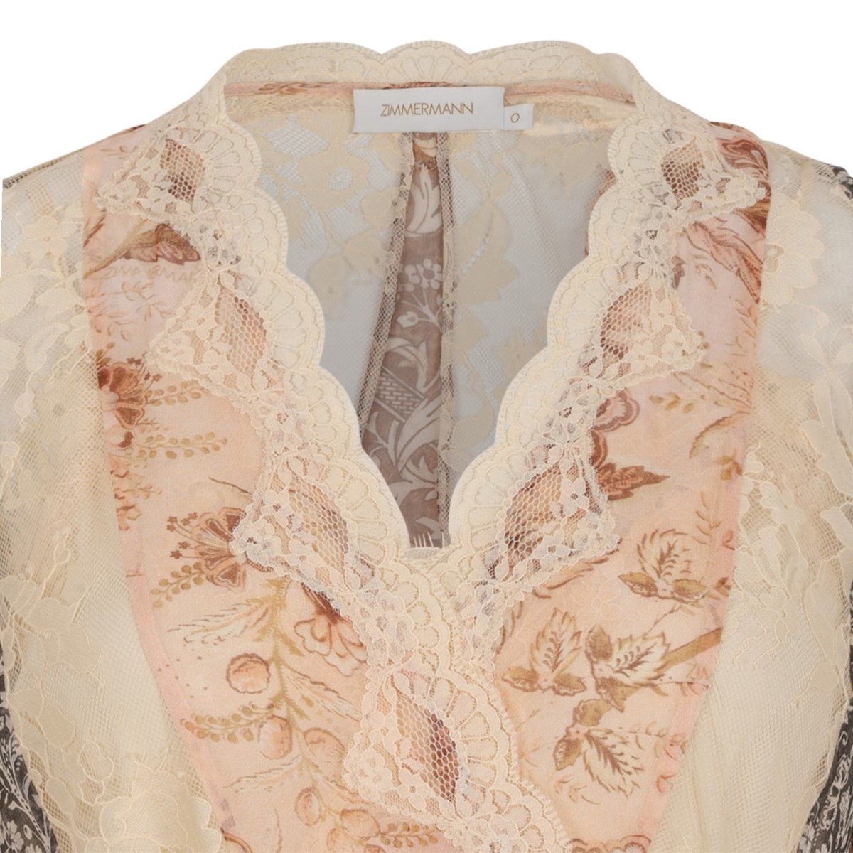Multicolour Floral Silk Playsuit