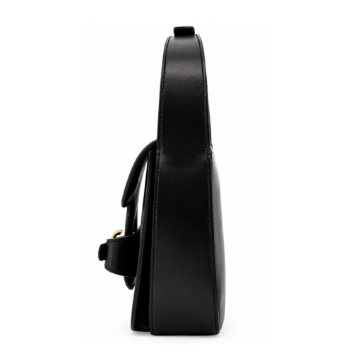Black Leather Crossbody Bag