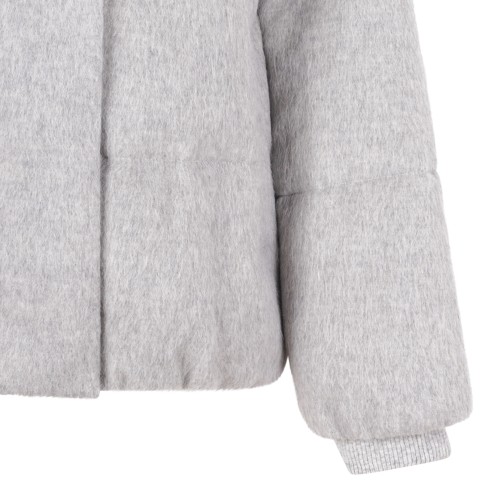 Light Grey Puffer Jacket