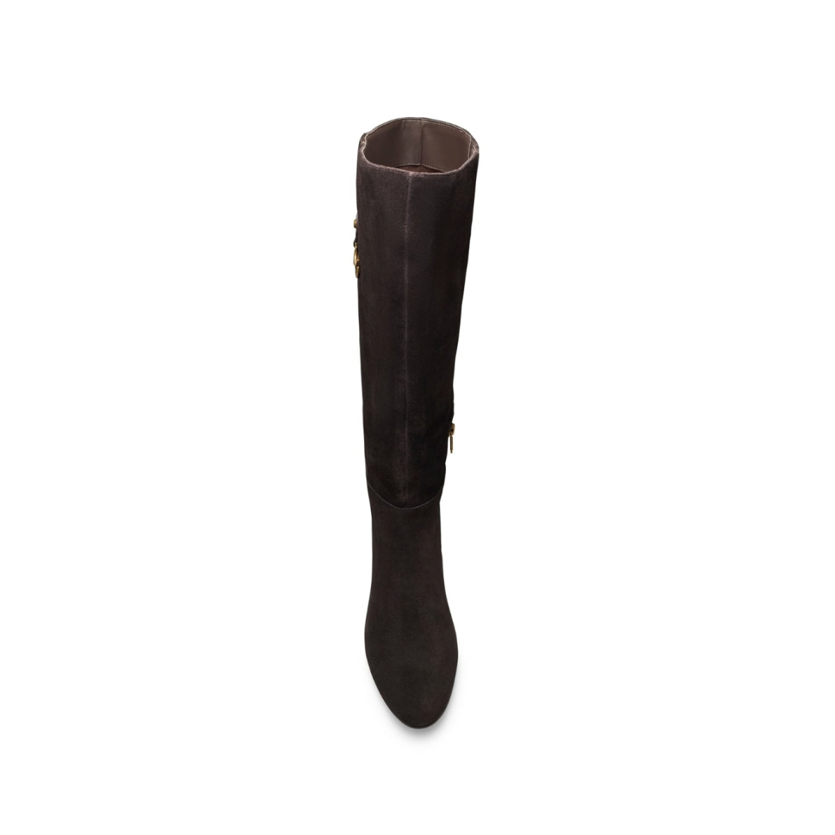 Dark Brown Knee-High Suede Boots