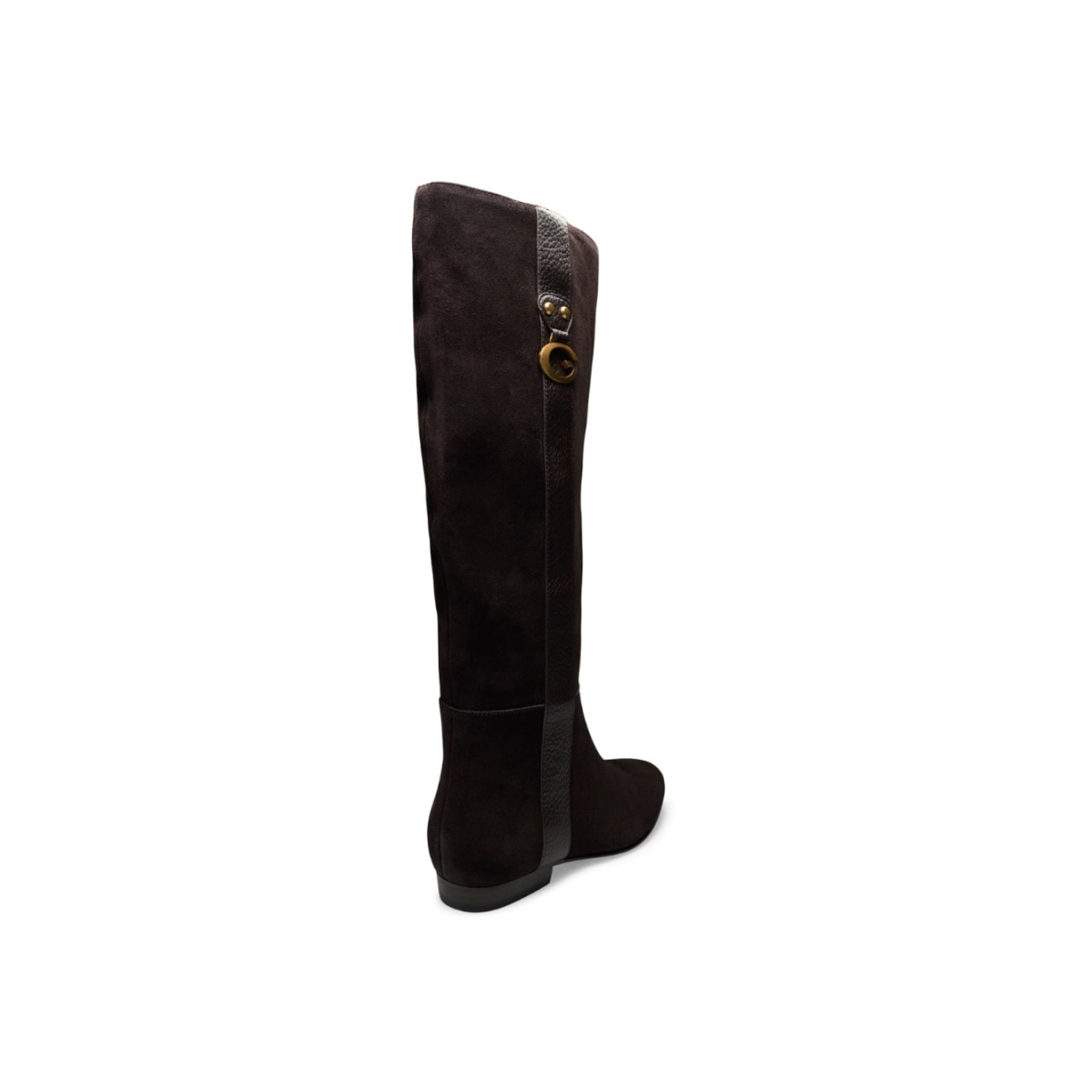 Dark Brown Knee-High Suede Boots
