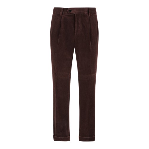 Brown Corduroy Tailored Trousers