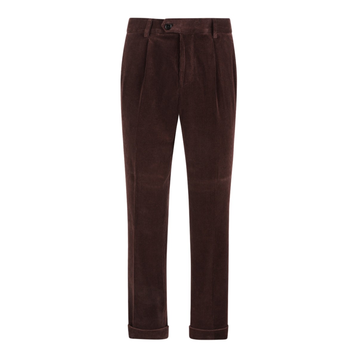 Brown Corduroy Tailored Trousers