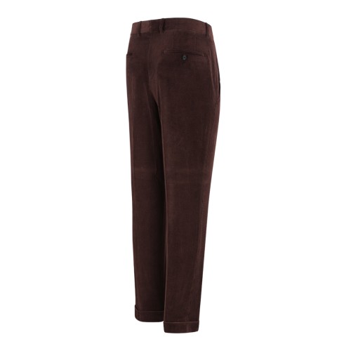 Brown Corduroy Tailored Trousers