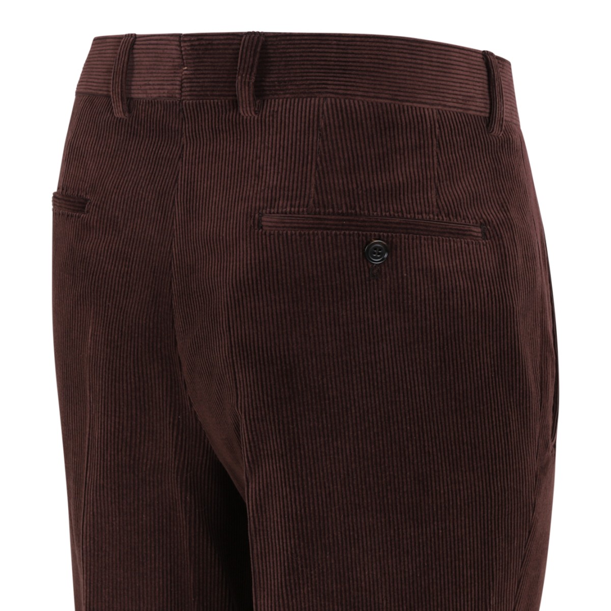 Brown Corduroy Tailored Trousers