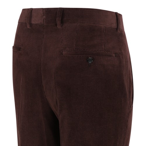 Brown Corduroy Tailored Trousers