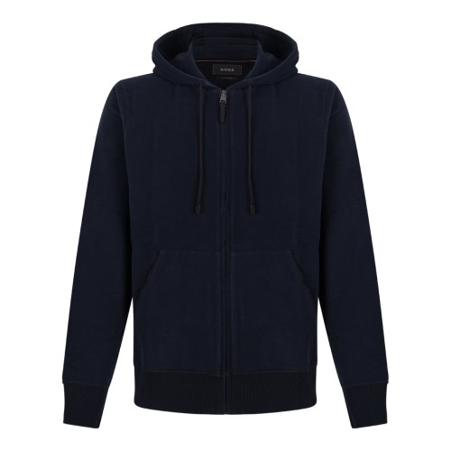 Navy Blue Zip-Up Hoodie
