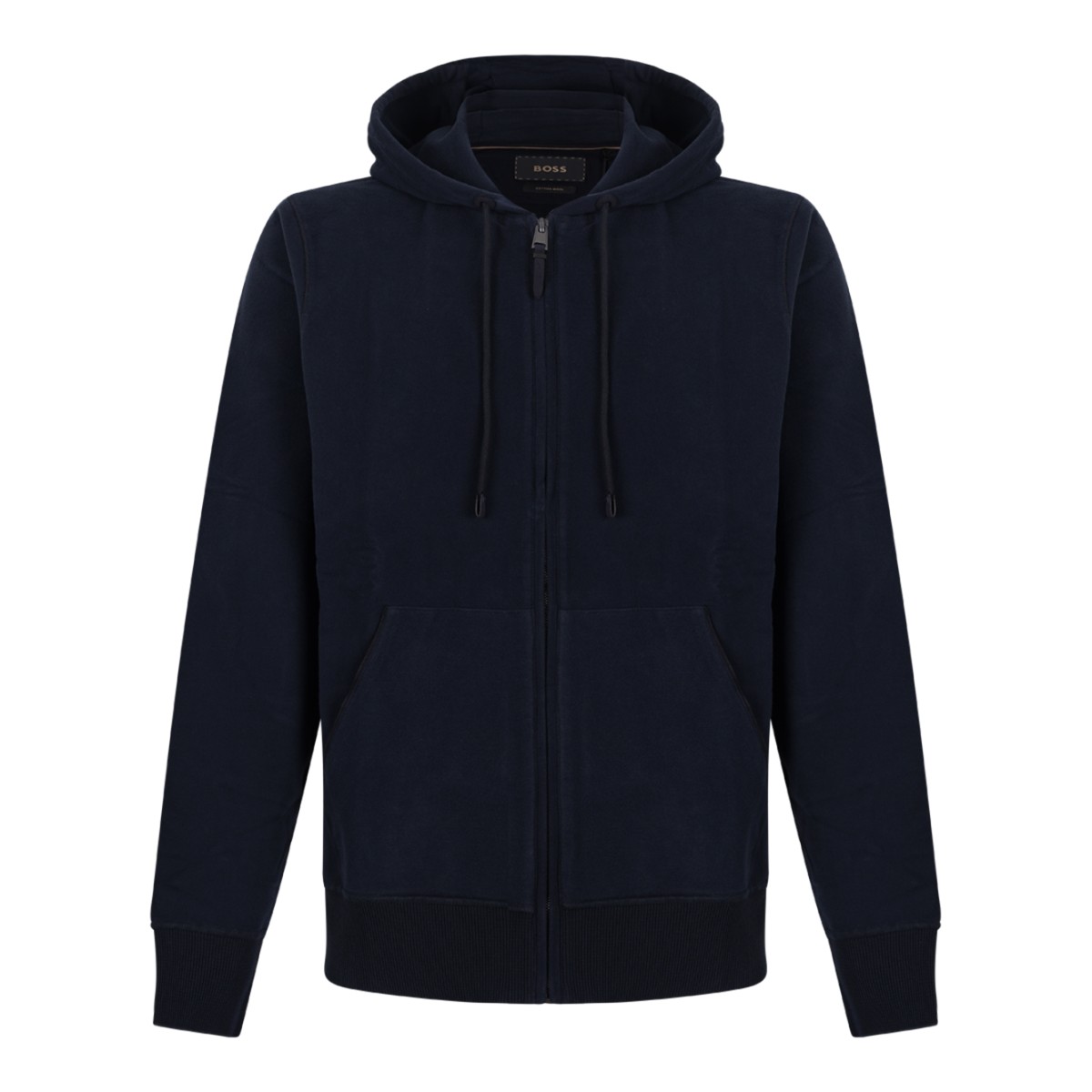 Navy Blue Zip-Up Hoodie