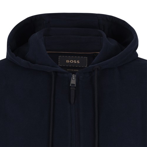 Navy Blue Zip-Up Hoodie