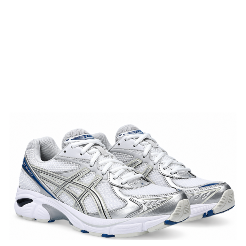 White and Silver Running Sneakers. 2