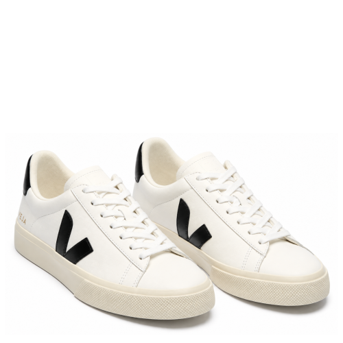 White and Black V-10 Sneakers.