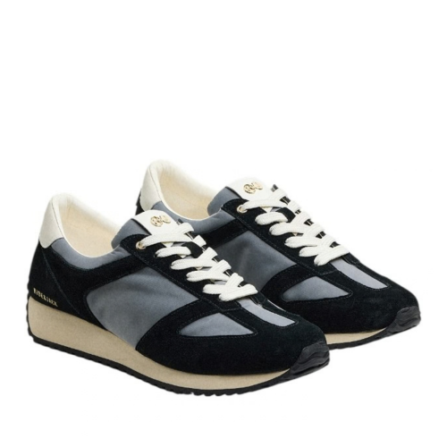 Black and Grey Running Sneakers. 2