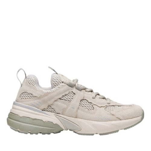 Cream and Beige Running Sneakers.