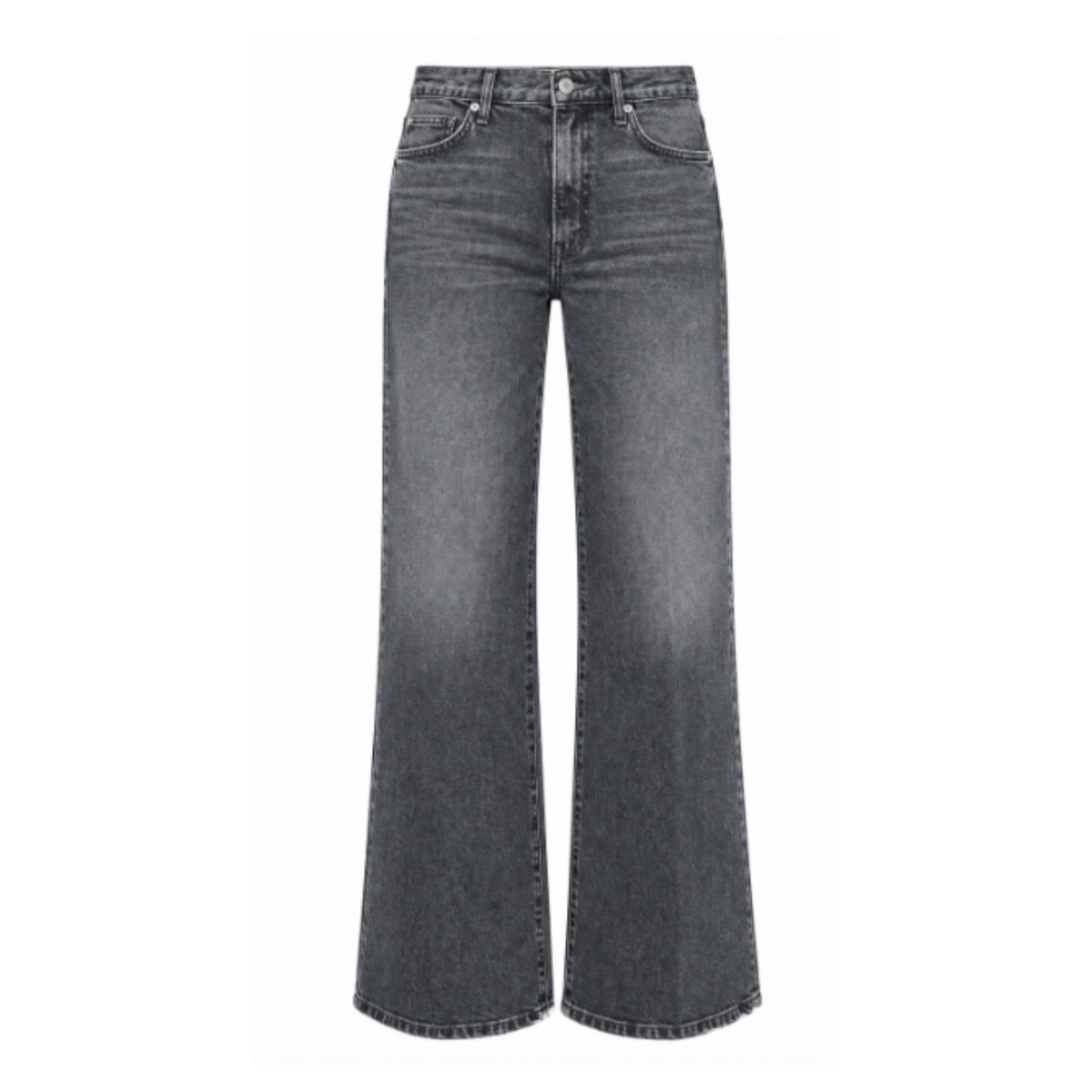 Grey Wide-Leg Jeans.