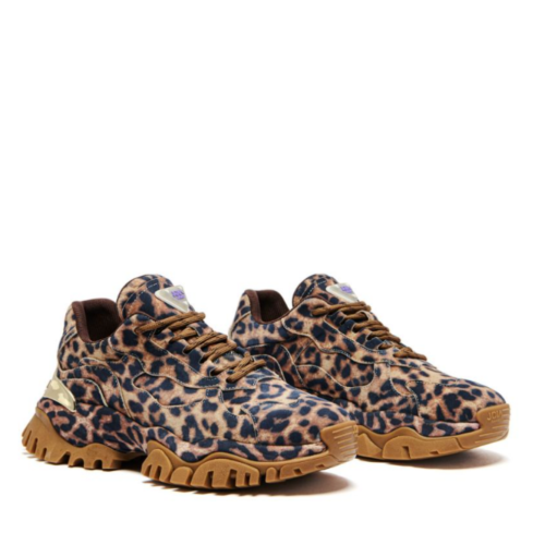 Leopard Print Chunky Sneakers.