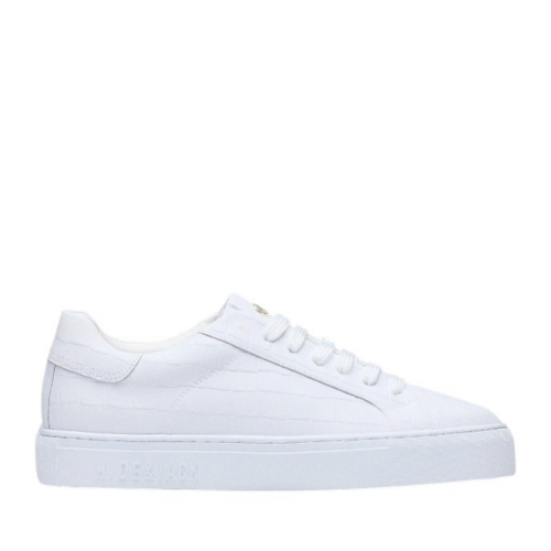 White Low-Top Sneakers.