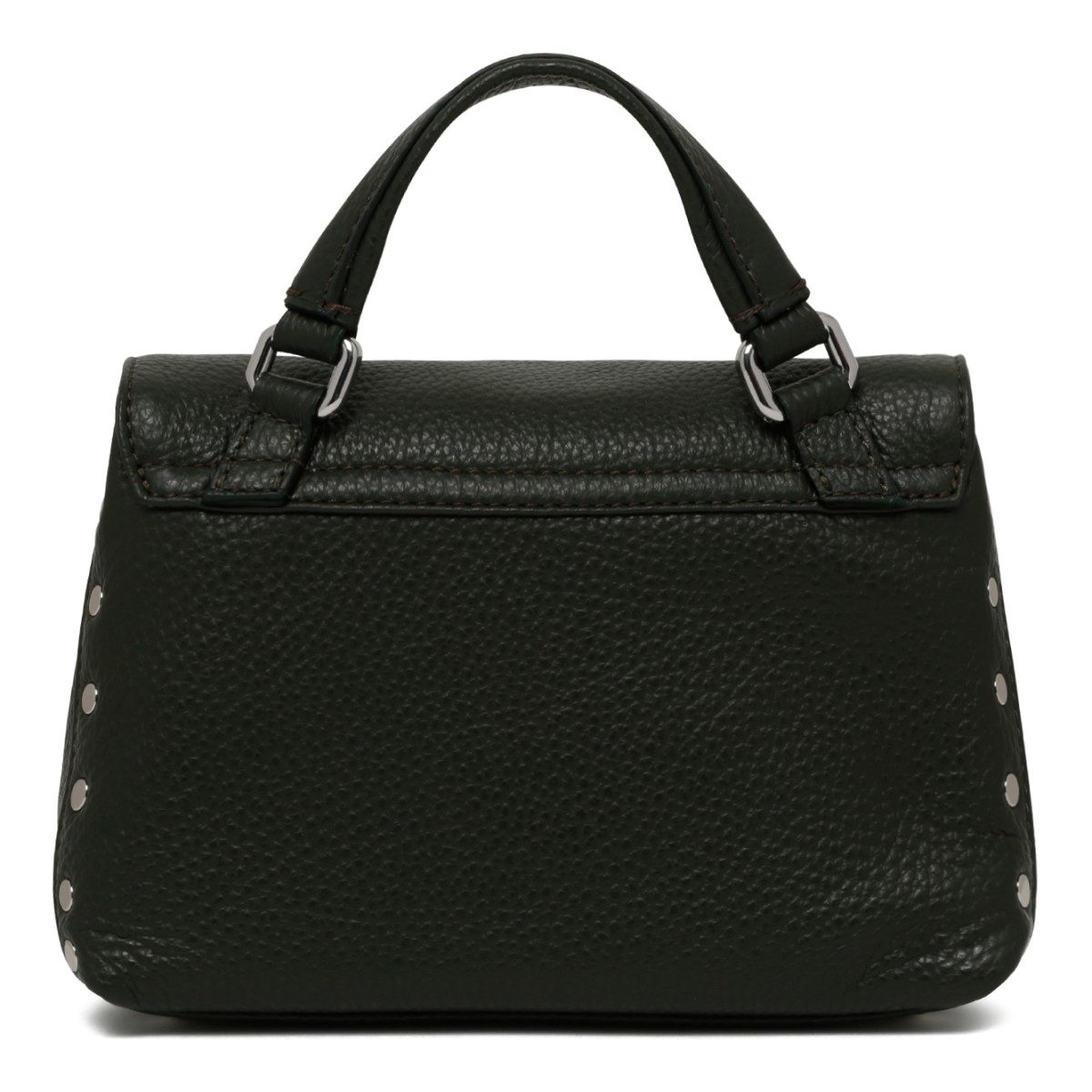 Black Postina Leather Bag.
