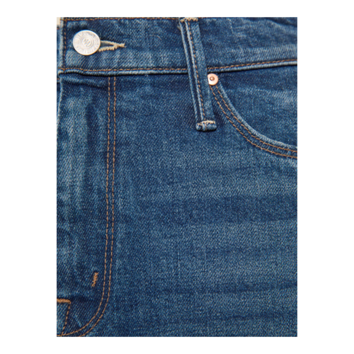 Blue Denim Midi Skirt.