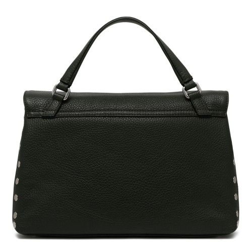 Black Postina Leather Bag. 2