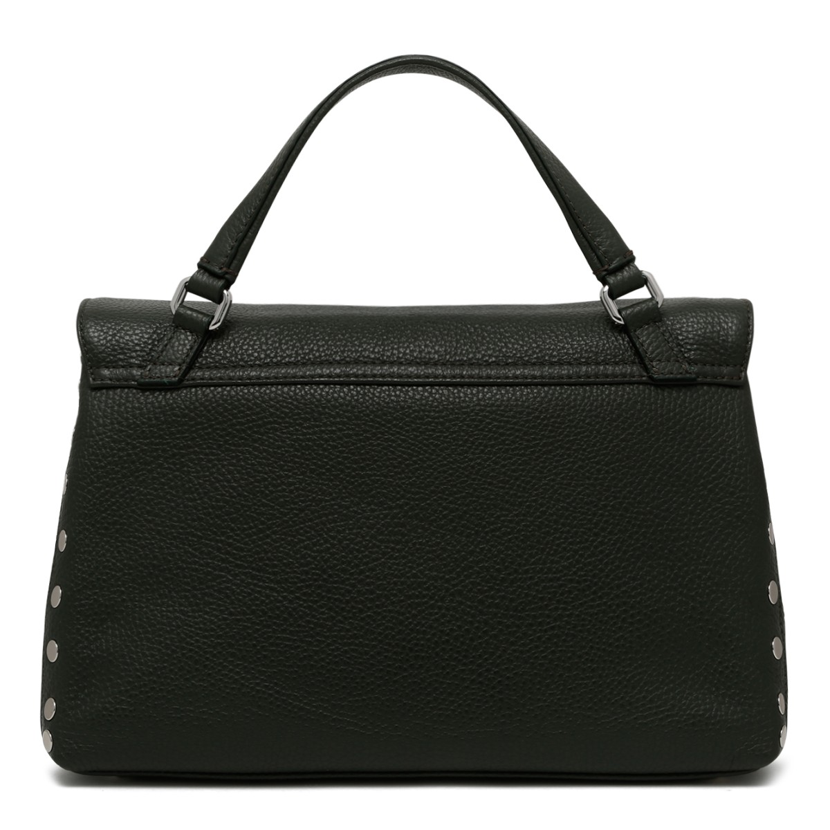 Black Postina Leather Bag.