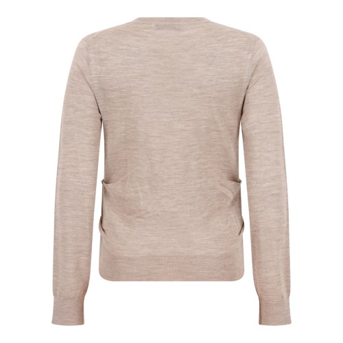 Beige Crewneck Sweater. 2