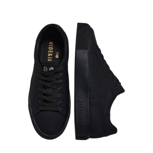 Black Low-Top Sneakers.
