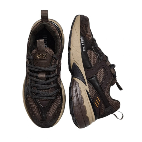 Black and Brown Technical Sneakers.