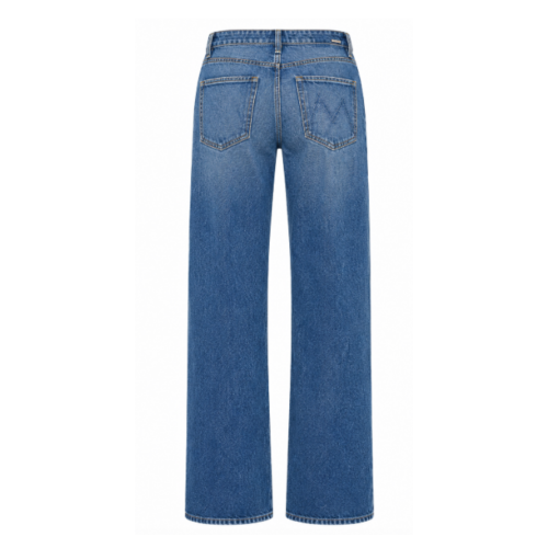 Blue High-Rise Straight-Leg Jeans. 2