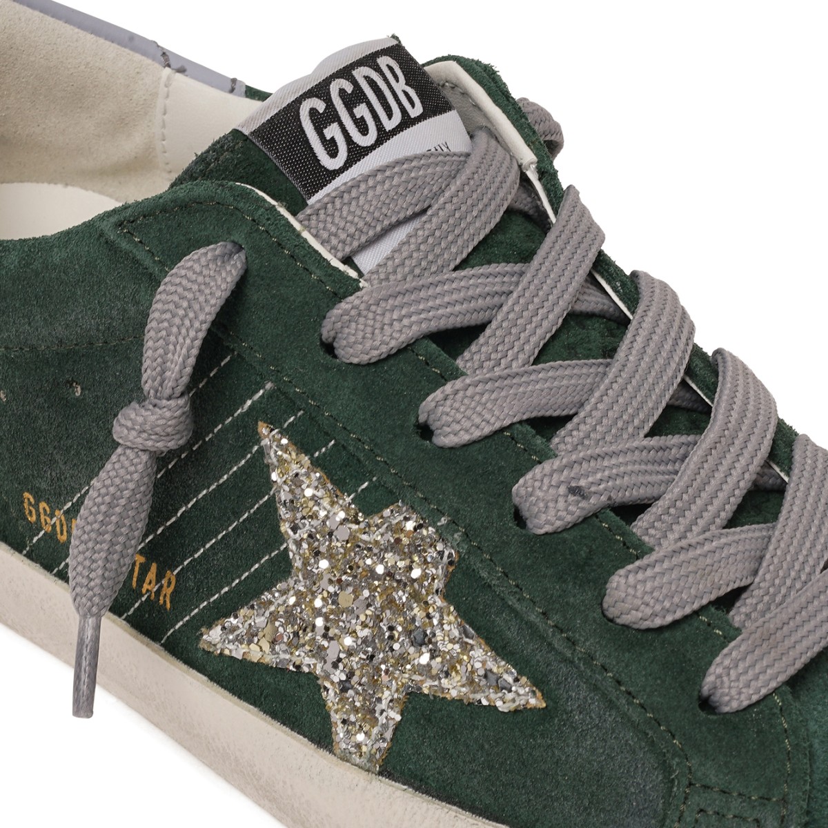 Green Superstar Sneakers.