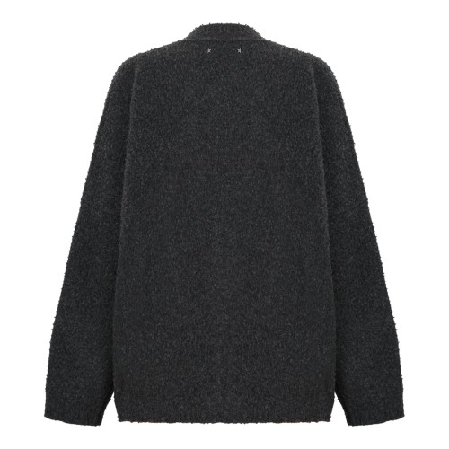 Black Wool Cardigan. 2