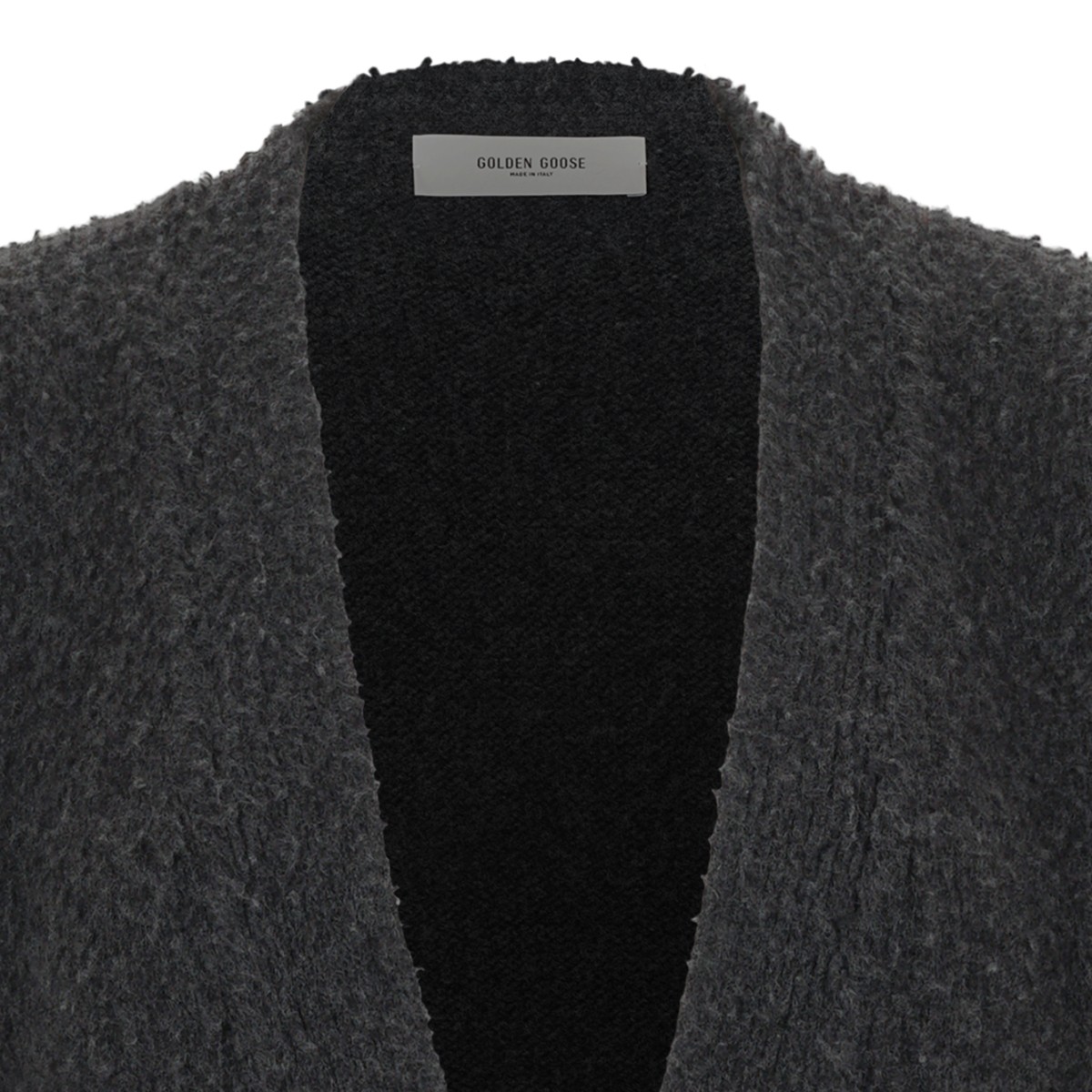 Black Wool Cardigan.