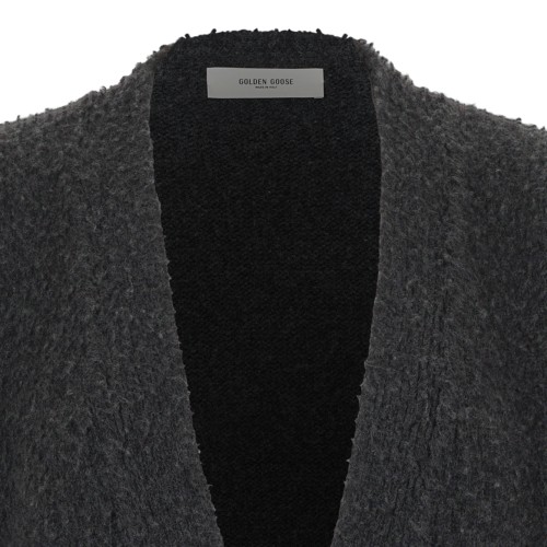 Black Wool Cardigan.