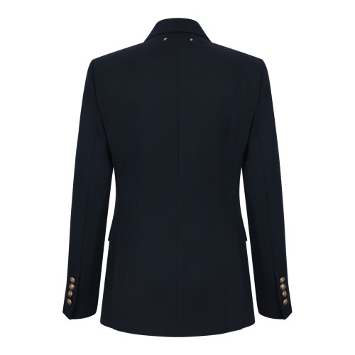 Navy Double-Breasted Blazer. 2