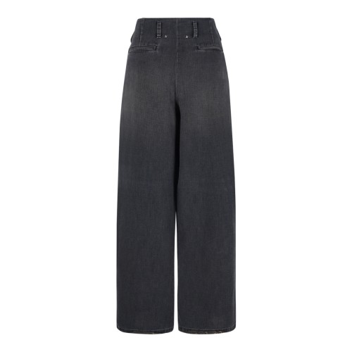 Black Wide-Leg Trousers.